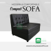 Kylie Sofa Sofa in Black Faux Leather