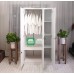 Amee Compact White Wardrobe Cabinet