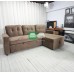 Relax All Day Sofa with Storage in Suede Brown