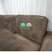 Relax All Day Sofa with Storage in Suede Brown