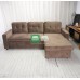 Relax All Day Sofa with Storage in Suede Brown