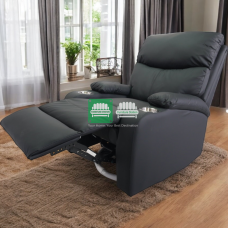 Master Rocking Reclining Chair with Cup Holders Black